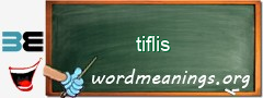 WordMeaning blackboard for tiflis